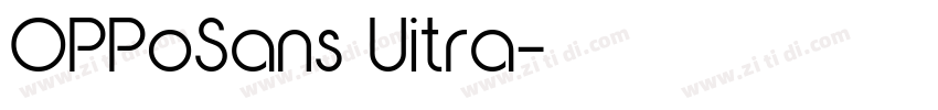 OPPoSans Uitra字体转换